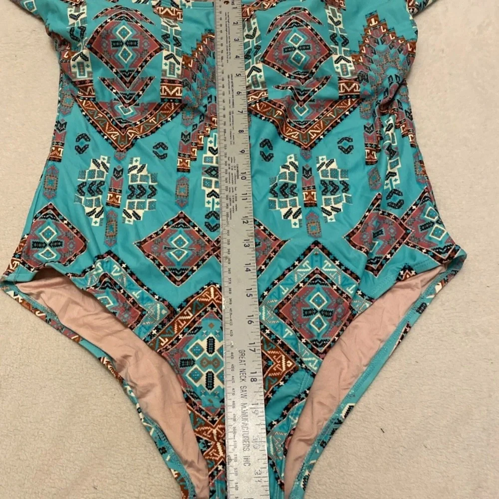Mae Tribal Aztec Multicolor One Piece - Picture 12 of 14